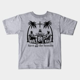 Save all the homies Minimalist Blackwork Kids T-Shirt